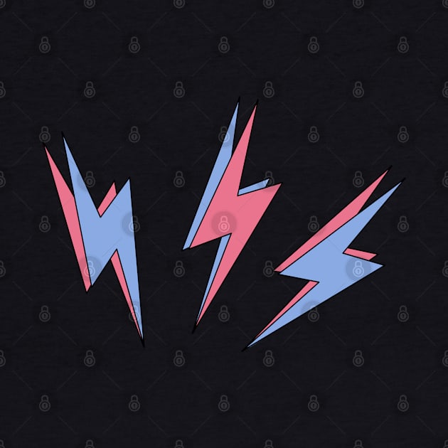 Lightning Bolts (Blue & Red) by Bufo Boggs